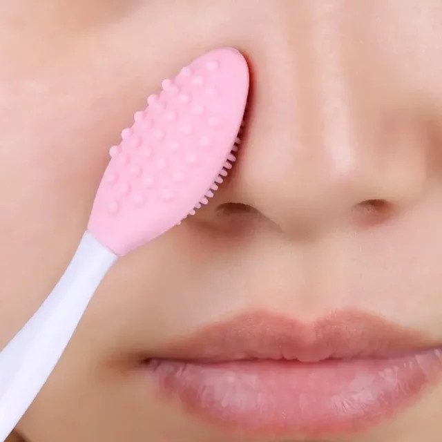 Beidseitiger Nasen-Peeling-Pinsel für das Gesicht, Unisex - Bild 1