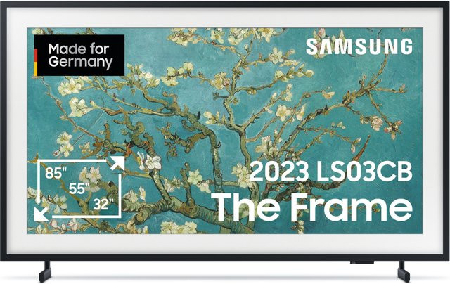 Samsung The Frame GQ32LS03CBUXZG QLED Smart TV 80 cm 32 Zoll Schwarz - Bild 1