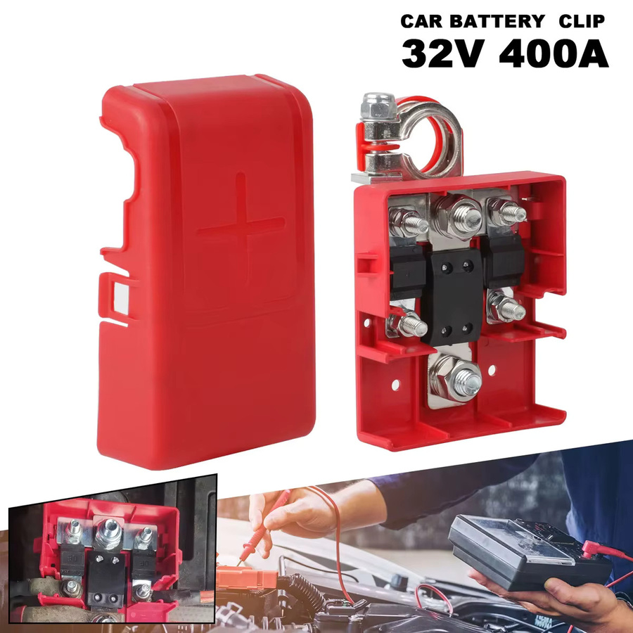 Auto Quick Release Batterie-Terminal-Anschluss 32V 400A in Rot für Wohnwagen, Camper, Boot und Lkw - Bild 4