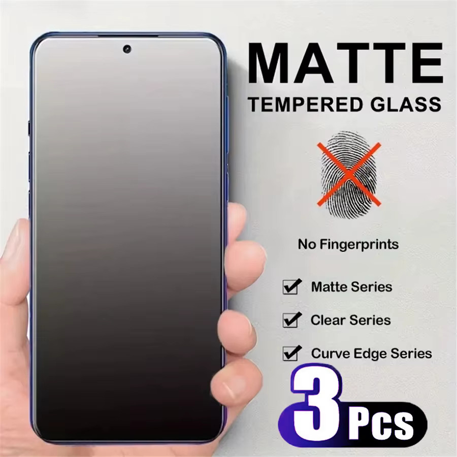 3er-Set mattes gehärtetes Schutzglas für Xiaomi Mi 15 14 14T 13 13T 12T Poco F3 F5 F6 X6 Pro Redmi Note 12 13 Pro in Transparent - Bild 2