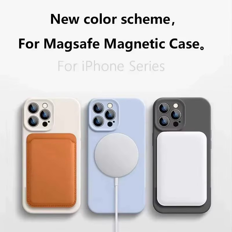 Magnetische Flüssig-Silikonhülle für OnePlus 15, 15R, 13, 13R und 12 in Beige, stoßfeste MagSafe-kompatible Schutzhülle - Bild 1