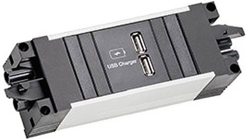 Bachmann Steckdosenleiste 906.10932 in Schwarz mit USB-A und USB-C Anschlüssen - Bild 1