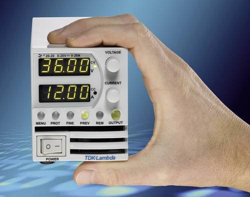 TDK-Lambda Z100-4 Labornetzgerät mit 1 Ausgang, einstellbar 0 - 100 V/DC und 0 - 4A, 400W, Farbe: Weiß - Bild 1