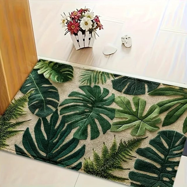 VIKAMA Küchenmatte im Retro-Landhausstil mit floralem Muster, rutschfest, mehrfarbig, rechteckig - Bild 1