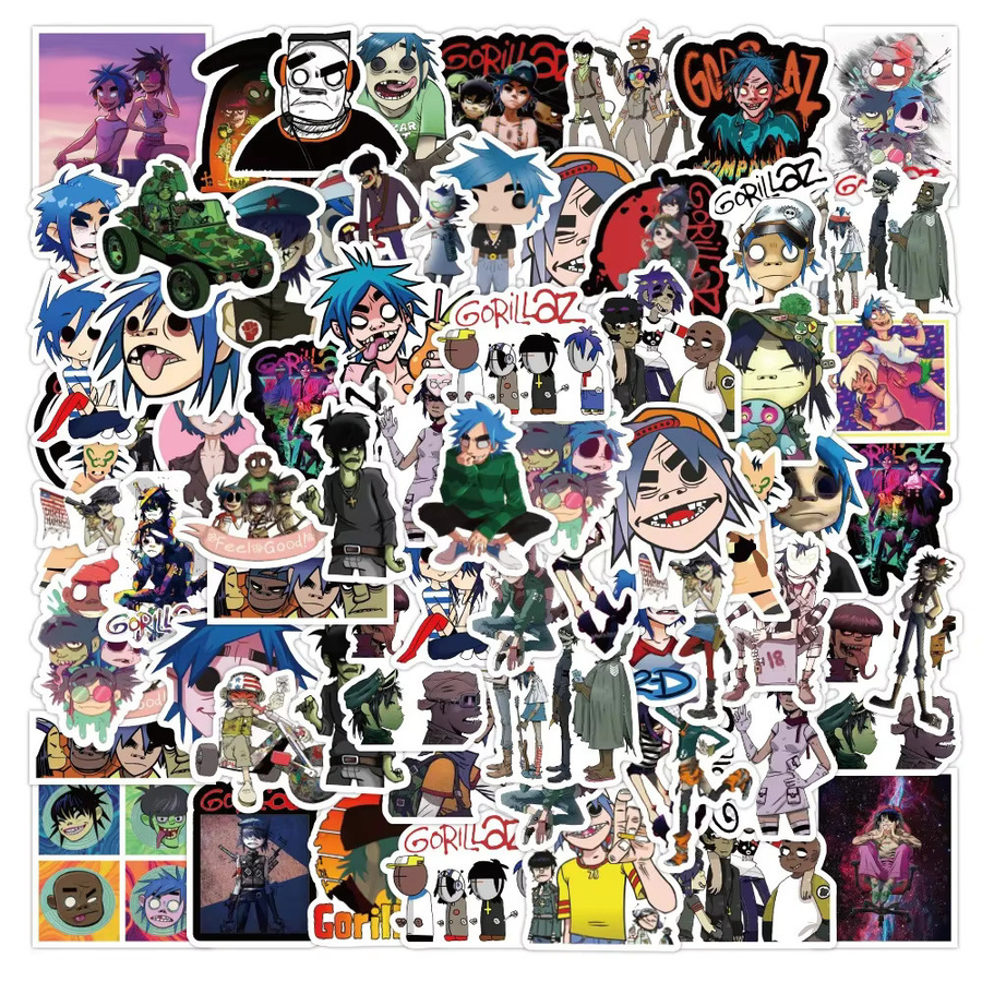 GOGOTU Gorillaz Band Aufkleber, 52-teiliges Set, multicolour - Bild 2