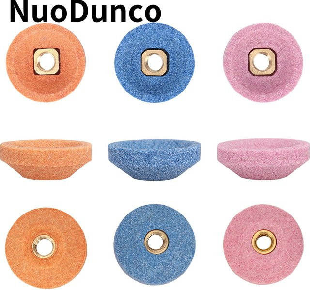 9er Set SI FANG Schleifscheiben in Schüsselform, 30 mm Durchmesser, Multicolour, für pneumatische Mikroschleifer - Bild 1