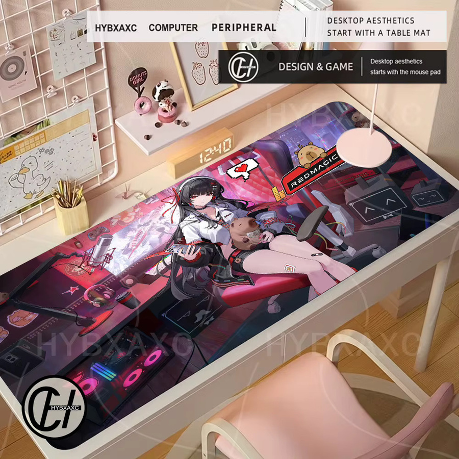 HYBXAXC Gaming Mousepad Wuthering Waves Chisa Anime Mädchen Schreibtischunterlage Multicolour - Bild 2