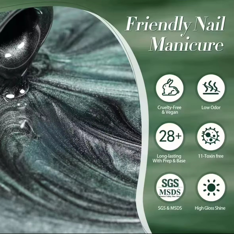 MIANEL Gel-Nagellack, Tiefgrün, 12 ml - Bild 6