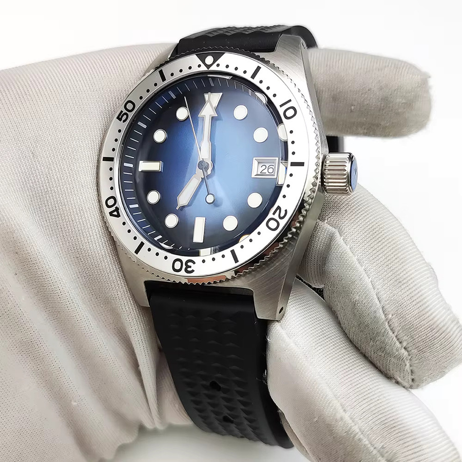 PARNSRPE Armbanduhr Edelstahl, Automatik, 38 mm, Herren, Blau - Bild 2