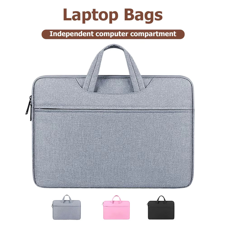Stoßfeste Laptop-Hülle als ultradünne Business-Aktentasche für Notebooks von 11 bis 16 Zoll in Schwarz oder Grau - Bild 2