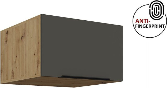 Küchen Aufsatzschrank ARIA in Graphite matt, Wandmontage, Breite: 60 cm - Bild 1