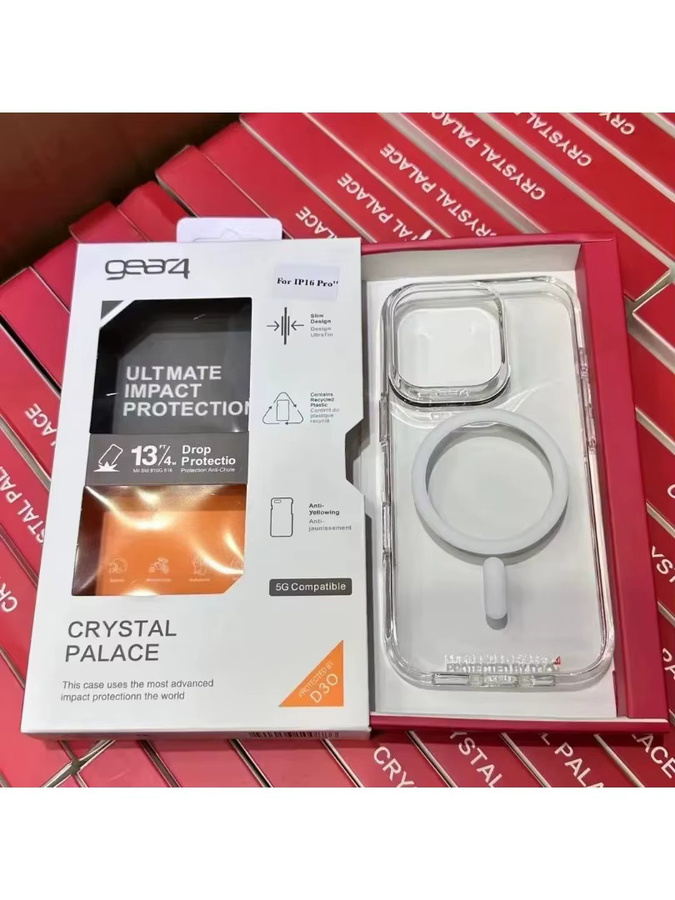 Gear4 Clear Armor Stoßfeste MagSafe Handyhülle für iPhone 17 Pro Max, 16, 15, 14, 13 Pro in Transparent und Schwarz mit kabellosem Laden - Bild 7