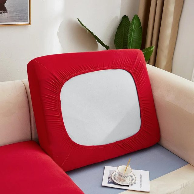 Yiran bag Elastischer Stretch-Sitzkissenbezug für Sofa und Stühle in Rot - Bild 1