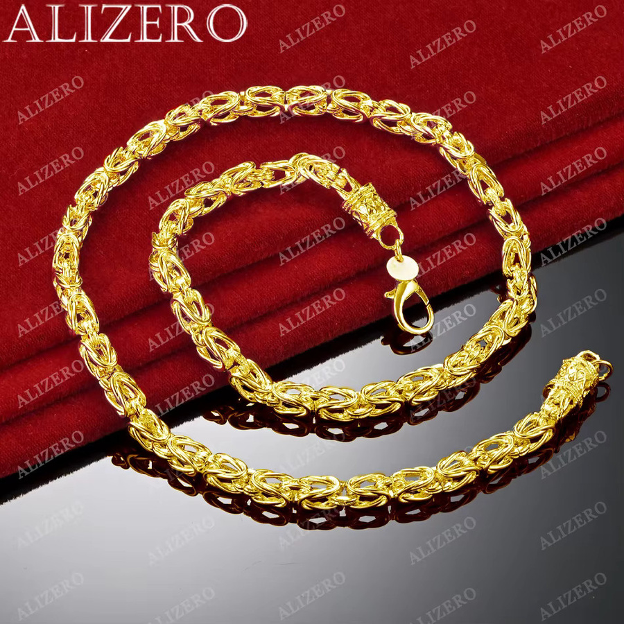 ALIZERO Halskette 750 Gold, Geometrie, 50,8 cm, Unisex - Bild 2