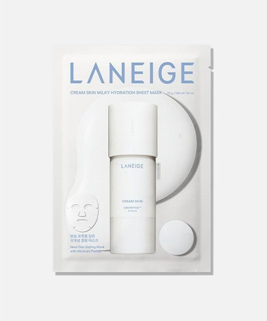 Laneige Cream Skin Milky Hydration Tuchmaske, Ceramid NP, Unisex - Bild 1