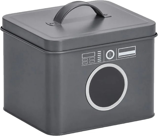 Zeller Present Waschpulver-Box aus Metall in Anthrazit - Bild 1