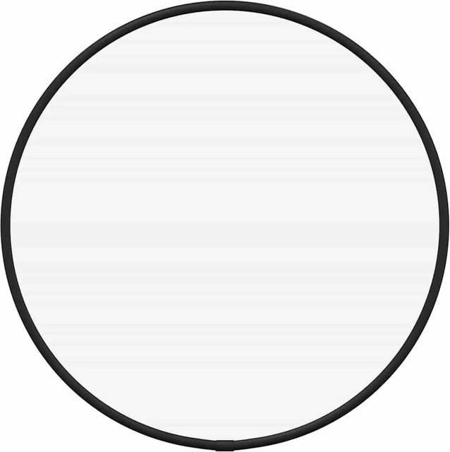 Runder Wandspiegel von vidaXL in Schwarz mit minimalistischer Ästhetik, Durchmesser: 30 cm - Bild 1