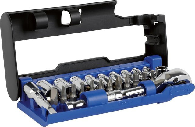 LUX-TOOLS 24-tlg. Nuss-Set 1/4 Zoll aus Chrom-Vanadium-Stahl in Blau und Mehrfarbig - Bild 1