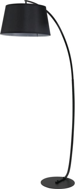 HOMCOM Stehlampe modern in Schwarz aus Metall mit Lampenschirm, B/T/H: 47 x 105 x 190 cm - Bild 1