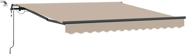 vidaXL Markisenstoff aus Polyester in Beige, B/H: 350 x 250 cm - Bild 1