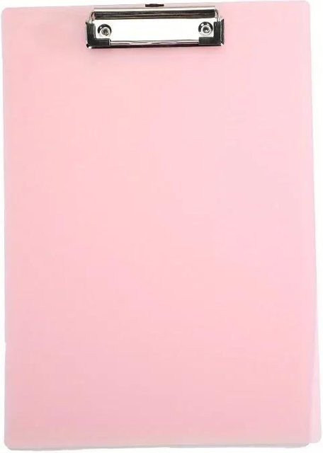 Yiran Furniture Klemmbrettmappe A5 in transparentem Rosa für Büro und Schule - Bild 1