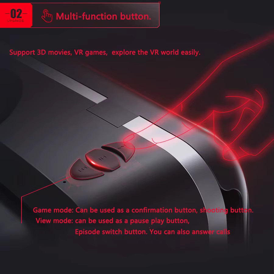 Shinecon Viar 3D Virtual Reality VR-Brille Headset in Schwarz für Smartphones - Bild 3
