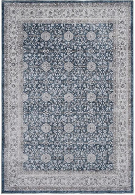 Vercai Rugs Teppich Visco Ornament Modern in Elfenbein Blau mit Maßen B: 160 cm, L: 230 cm - Bild 1