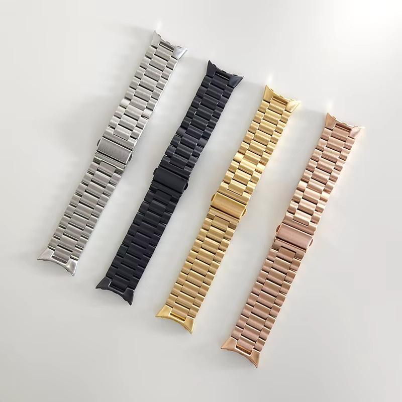 jansin Gehäuse und Edelstahlarmband für Google Pixel Watch, Silber - Bild 2