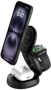 Belkin Kompakte magnetische 3-in-1-Ladestation, schwarz - Bild 1