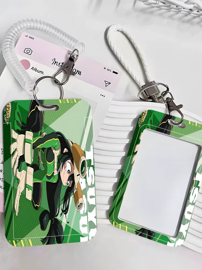 Mesuca Anime Tsuyu Asui Ausweishülle für Schulkarten, Buskarten und Zugangskarten aus Kunststoff - Bild 4