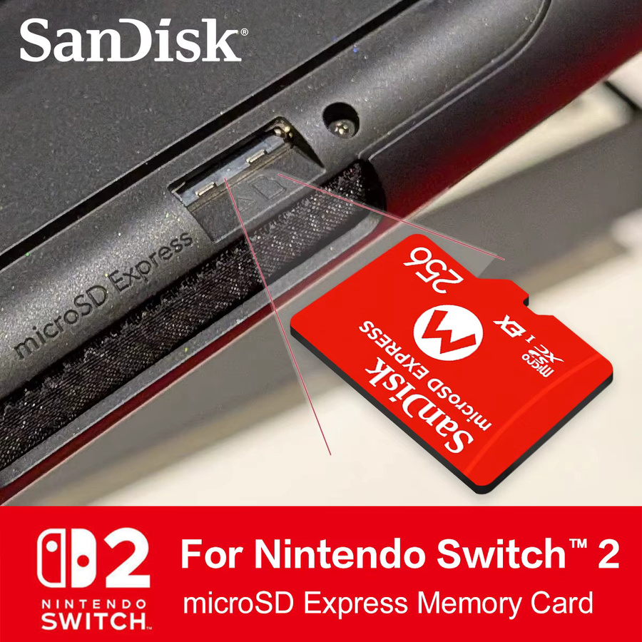 SanDisk microSD EXPRESS Speicherkarte für Nintendo Switch 2, MicroSDXC mit bis zu 880 Mbit/s, 256 GB - Bild 2