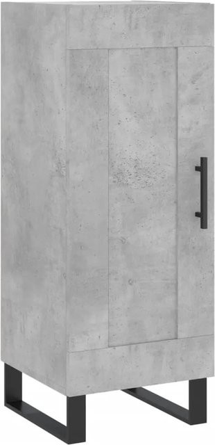 vidaXL Sideboard modern in Grau aus Holzwerkstoff und Metall, B/T/H: 34,5 x 34,5 x 90 cm - Bild 1