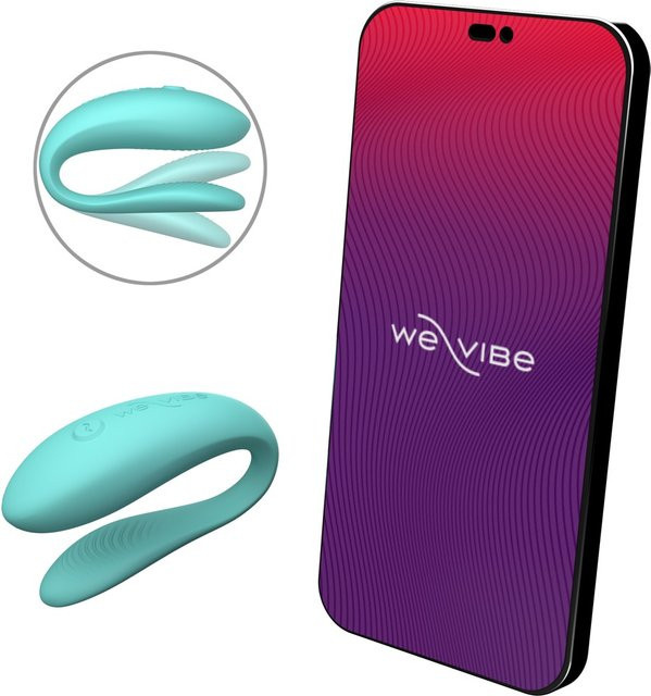 We-Vibe Paarvibrator Sync Lite in Turquoise mit 10 Vibrationsmodi und App-Steuerung - Bild 1