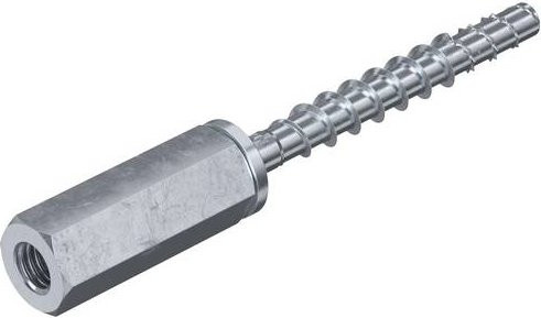 OBO Bettermann Schraubanker aus Stahl, galvanisch verzinkt, Farbe: Silber, 40 Stück, Durchmesser: 8 mm, Länge: 60 mm - Bild 1