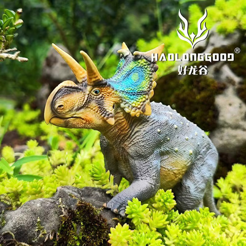 HAOLONGGOOD Xenoceratops Triceratops Dinosaurierfigur, Maßstab 1:35 - Bild 3