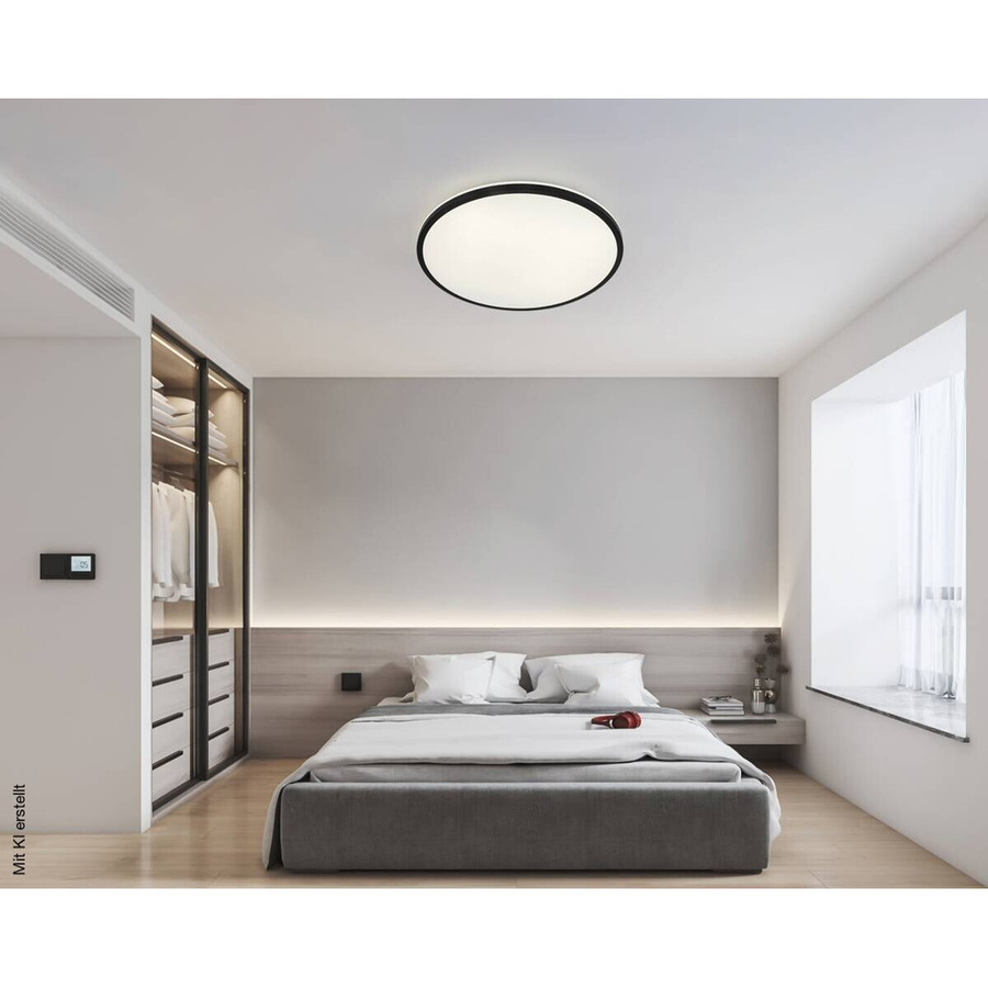 Nolo LED-Deckenleuchte Hela schwarz Kunststoff, Durchmesser: 39 cm, Höhe: 4,3 cm - Bild 2