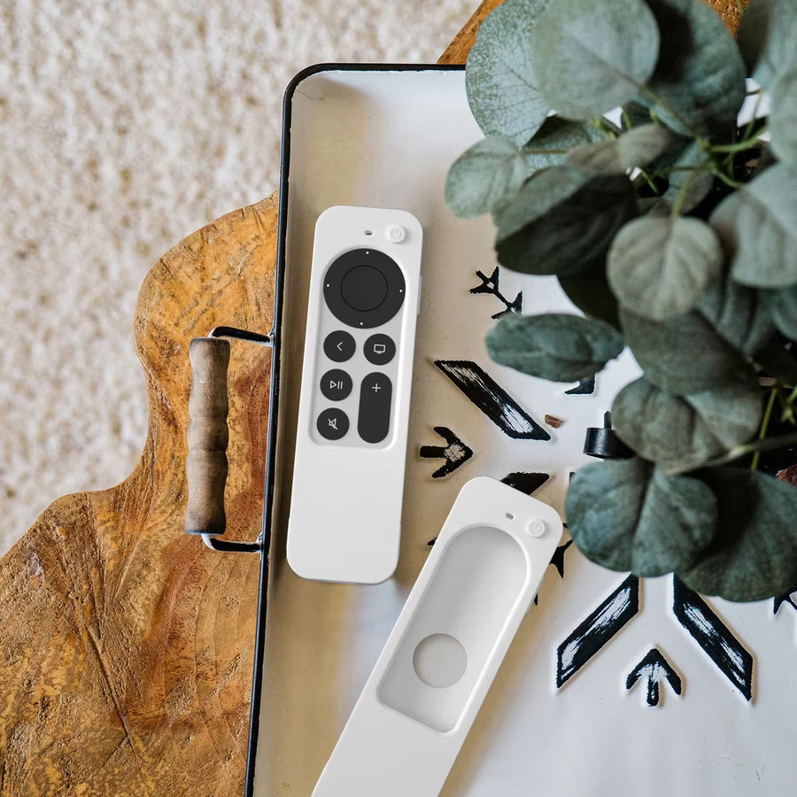 Silikon-Schutzhülle im Fensterdesign für Apple TV 4K 2. Generation Siri Remote in Rot oder Weiß - Bild 2