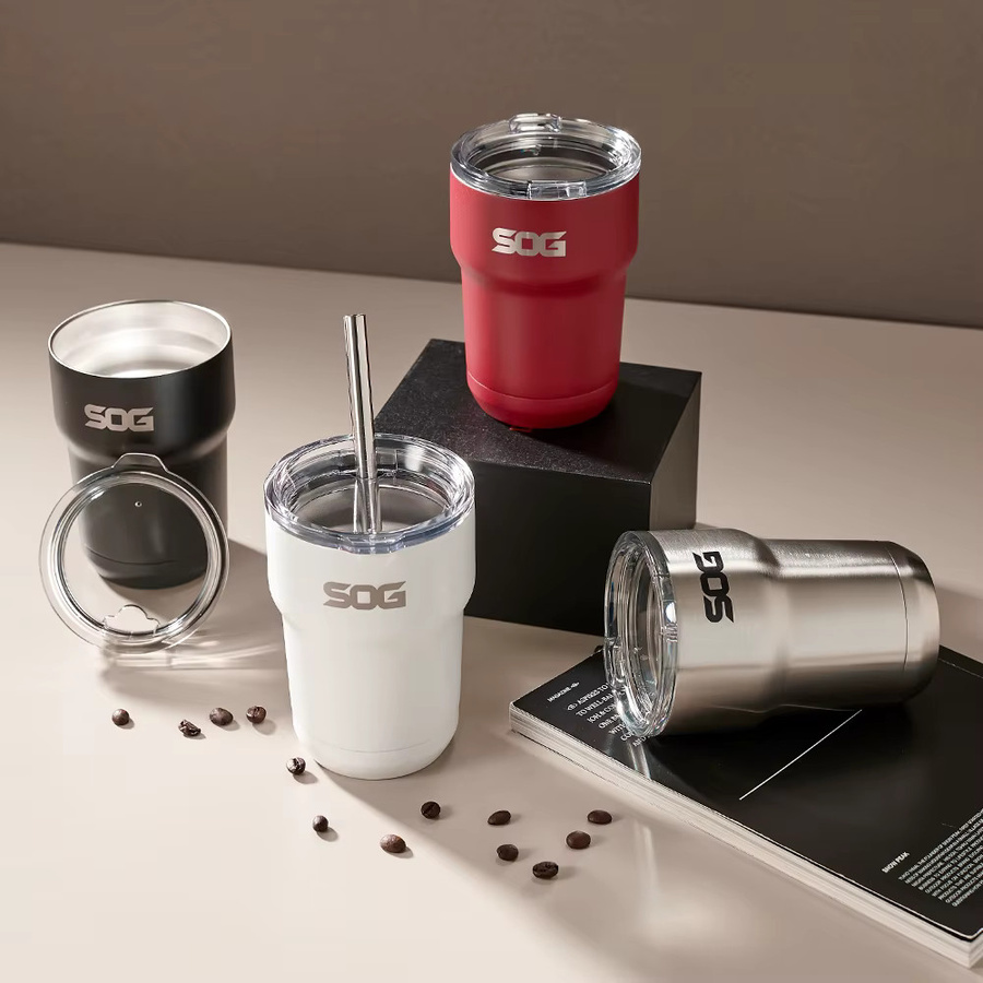 SOG Thermo-Kaffeebecher aus Edelstahl mit Doppelwand-Vakuumisolierung, Silber, 350 ml - Bild 4