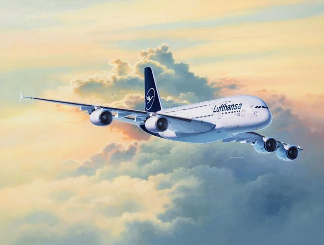 Revell Airbus A380-800 Lufthansa New Livery, Flugmodell Bausatz, 1:144 - Bild 5