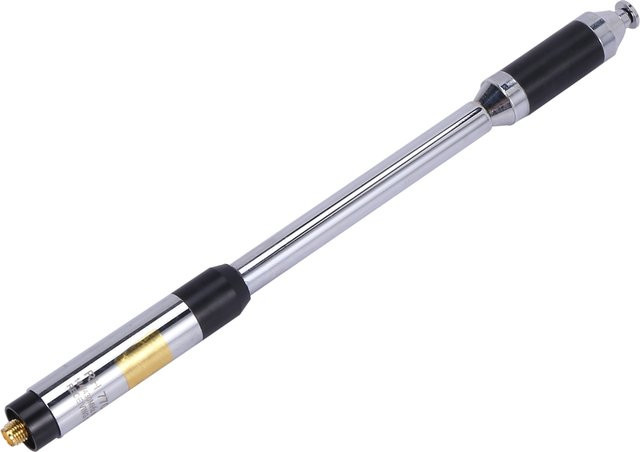 RH770 Dual Band Teleskopantenne 144/430 MHz mit SMA-Buchse in Silber für UV-5R UV-82 -888S Walkie Talkie - Bild 1
