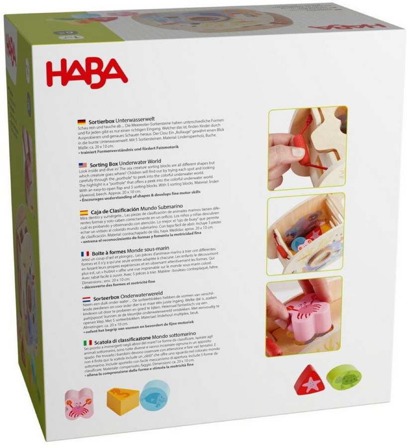 HABA Sortierbox Unterwasserwelt, Sortierspielzeug - Bild 1