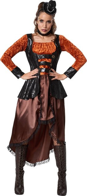 tectake Frauenkostüm Steampunk Prinzessin, Fantasy, Braun - Bild 1