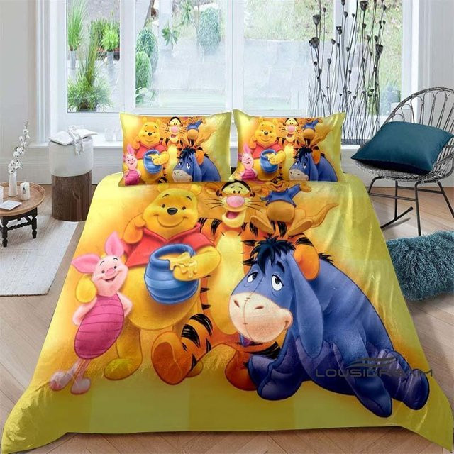 I-Aah Bettwäsche-Set mit 3D-Cartoon-Muster, King-Size, Mehrfarbig, B/H: 260 x 240 cm - Bild 1