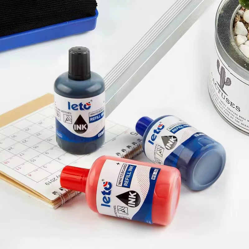 Nachfüllset für Whiteboard-Marker mit 100 ml in den Farben Rot, Blau, Schwarz und Grün - Bild 2