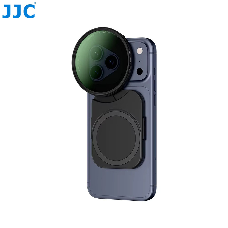 JJC Magnetischer Objektivfilter-Montageadapter 67 mm mit doppelseitigem MagSafe-Kaltschuh für iPhone 17 16 15 14 Pro Max Plus, Schwarz - Bild 5