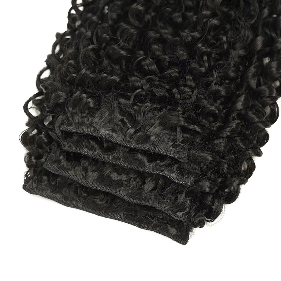 Booming Hair Afro Kinky Wave Clip In Haarverlängerungen, 4 Stück, 190 g - Bild 4