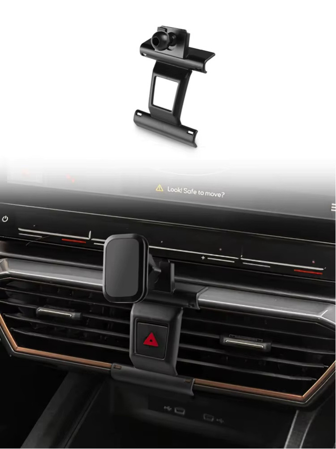 Auto-Handyhalterung mit Schwerkraft-Clip für Cupra Leon, Cupra Ateca und Cupra Formentor, Farbe: Schwarz - Bild 7