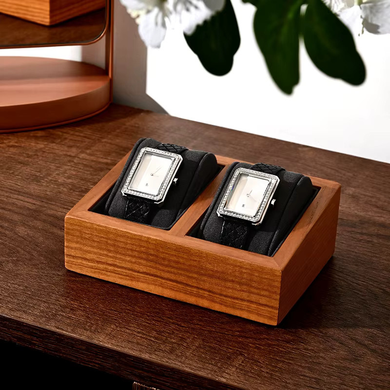 Oirlv Uhrenständer aus Massivholz als geometrische Aufbewahrungsbox und Display-Halter für Armbanduhren - Bild 3