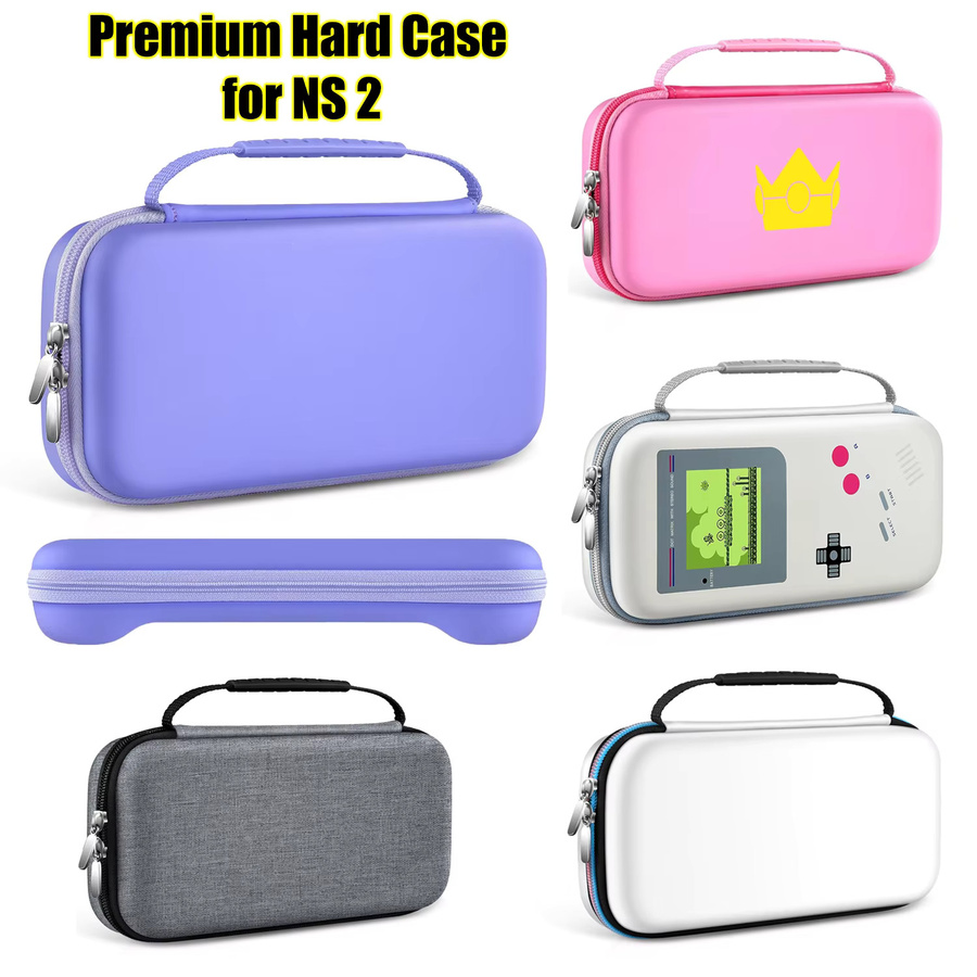 HUASUNWAY Reiseetui für Nintendo Switch 2 2025 Modell in Weiß – Kompakte Hartschalen-Tasche für Konsole, 12 Spielmodule und Kabel - Bild 6