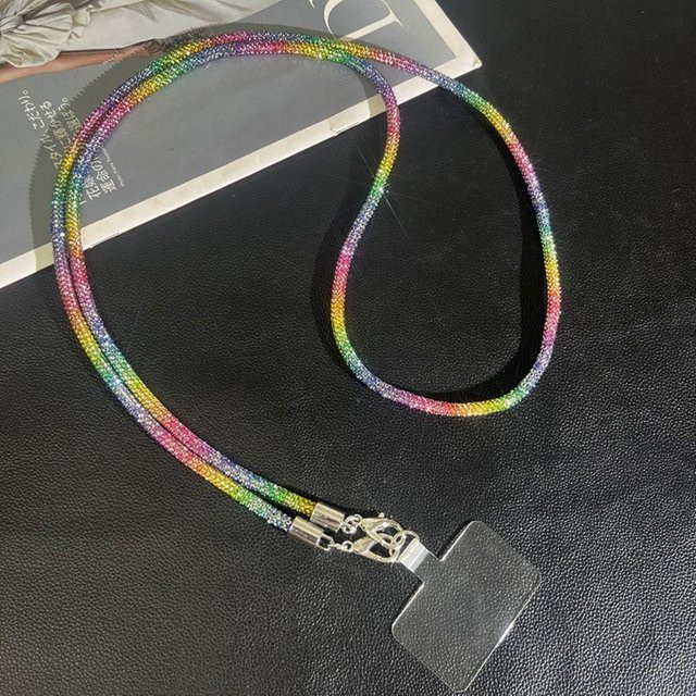Henglinpar Handy Lanyard mit Glitzer und Strass als Hängekordel in Bunt, Unisex - Bild 1